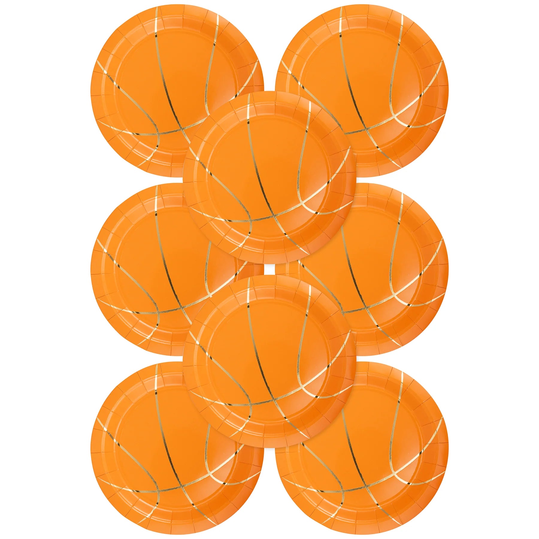 9" Basketball Paper Plate