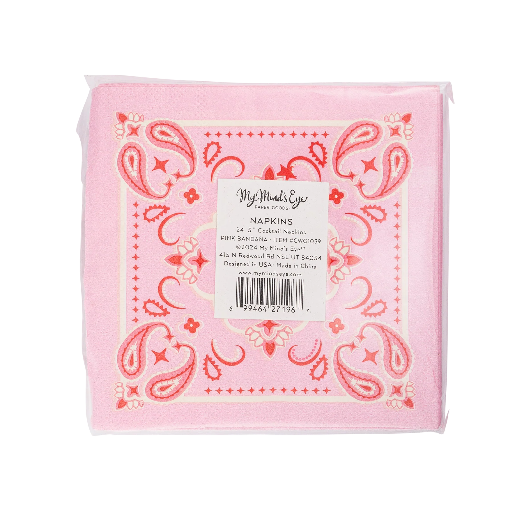 Bandana Paper Cocktail Napkin