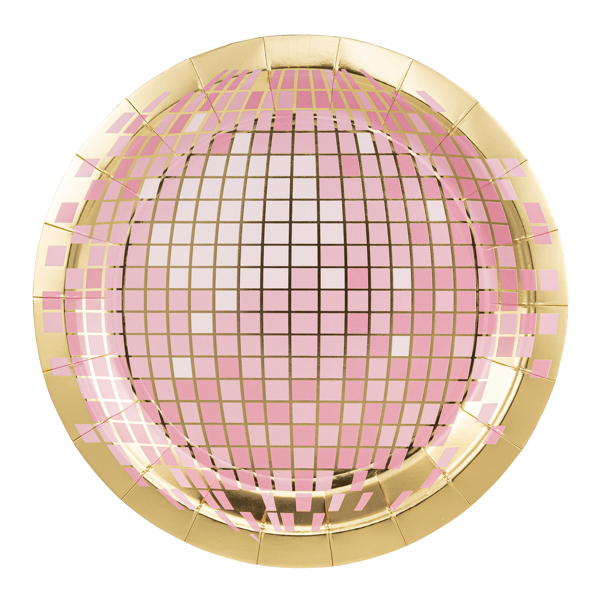 Disco Ball Paper Plate