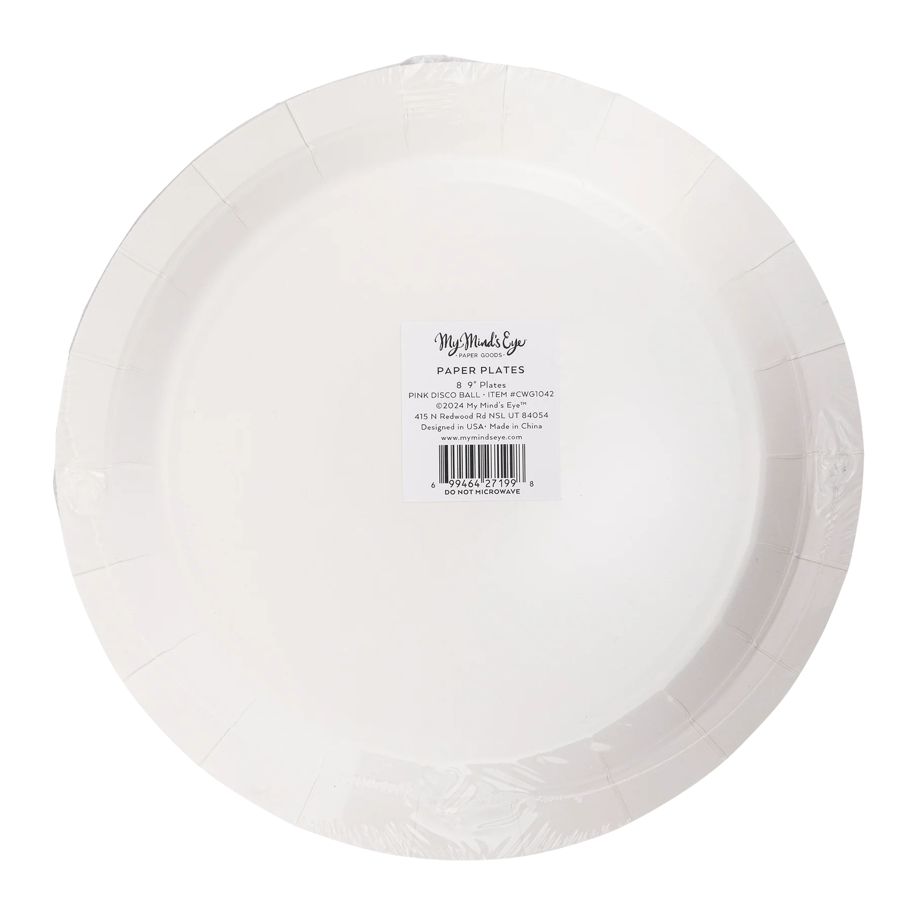 Disco Ball Paper Plate