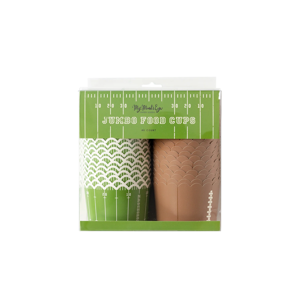 Football Jumbo Baking/Food Cups