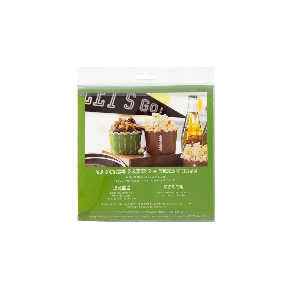 Football Jumbo Baking/Food Cups