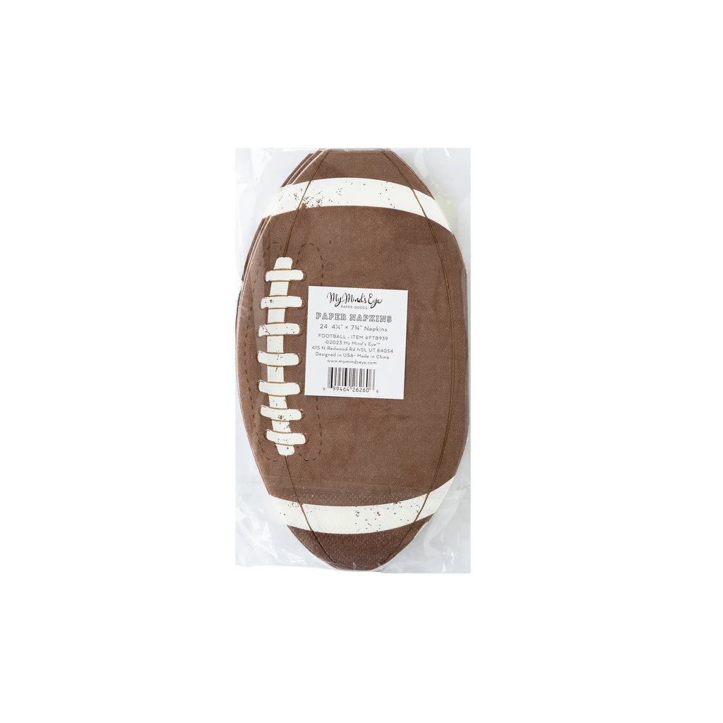 Football Shaped Paper Dinner Napkin