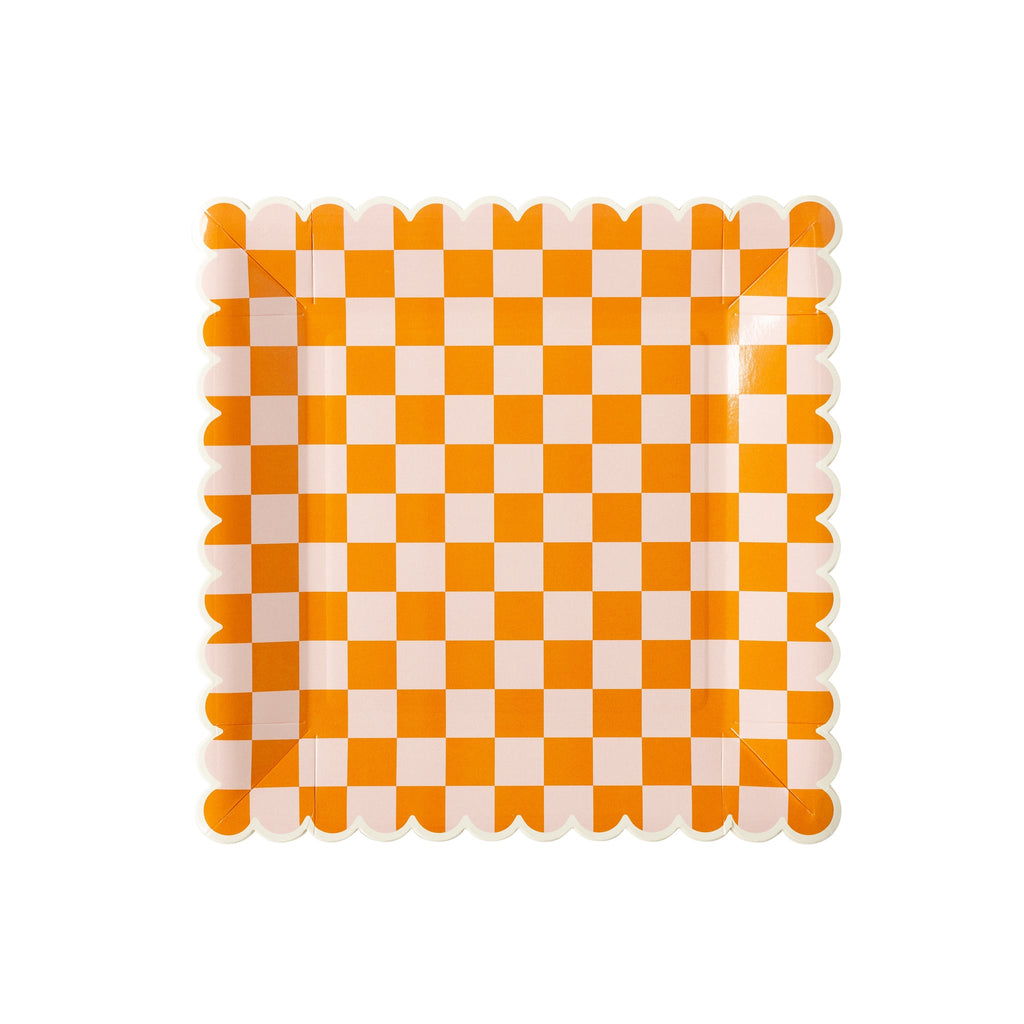 Ghoul Gang Checkered Paper Plate