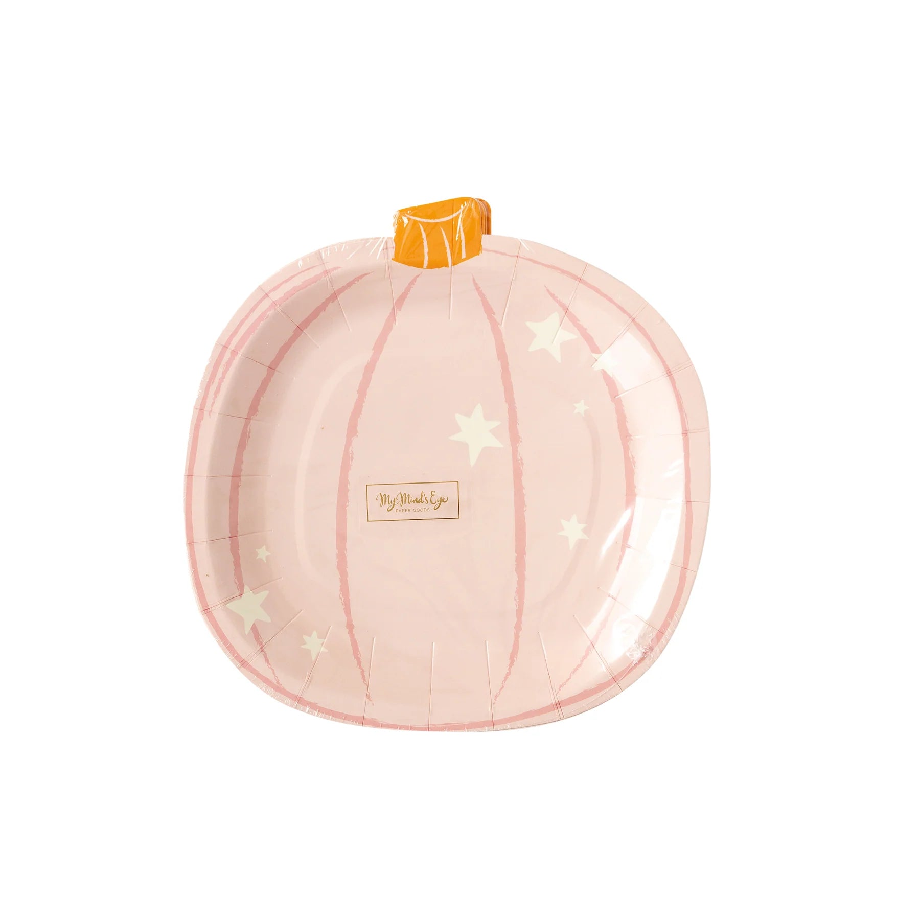 Ghoul Gang Pumpkin Shaped Paper Plate