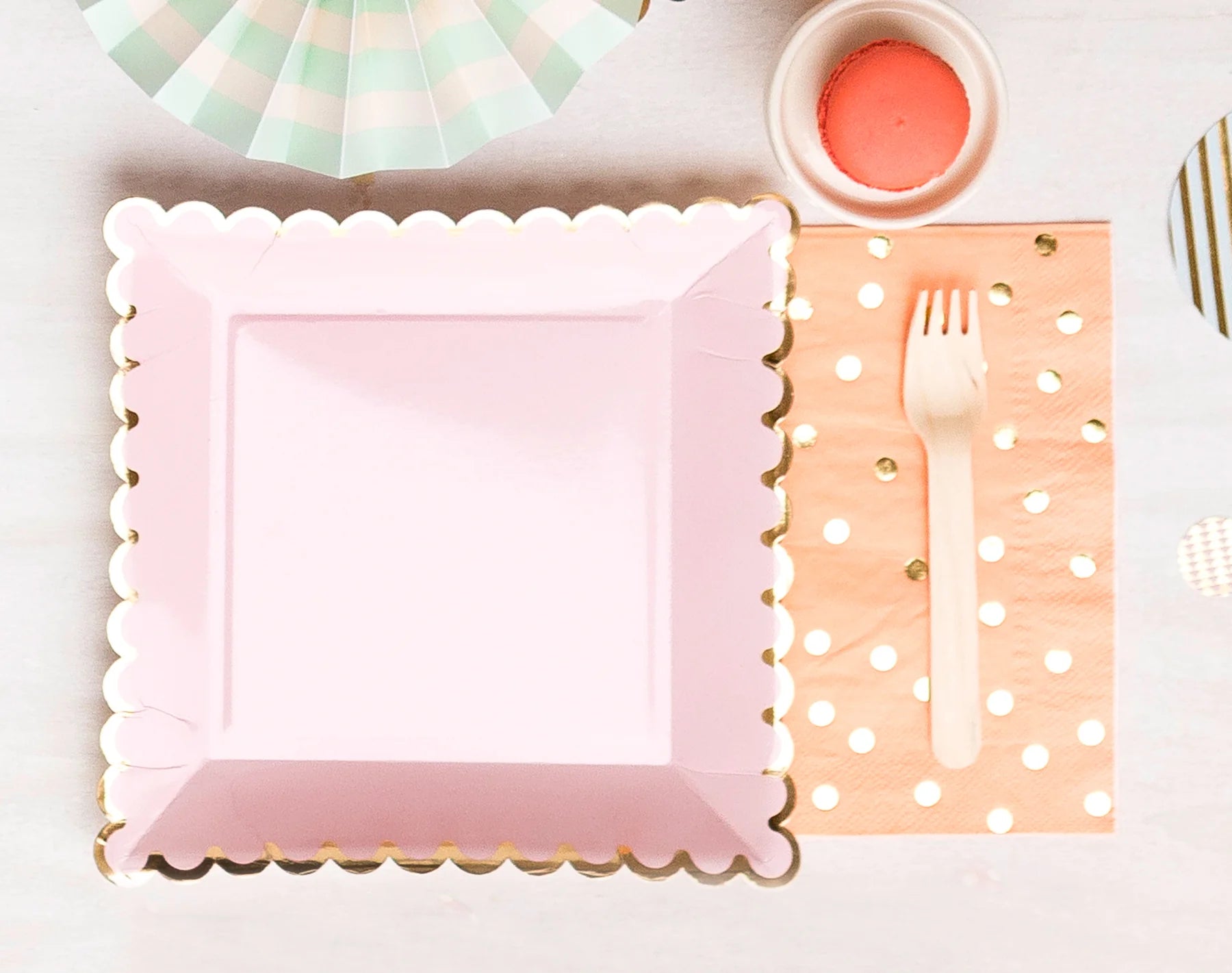 Blush Scalloped Plates Pink/Blush