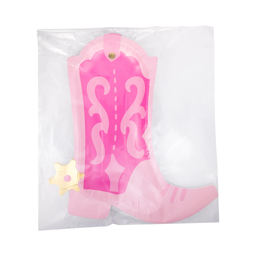 Cowgirl Pink Boot Shaped Plate