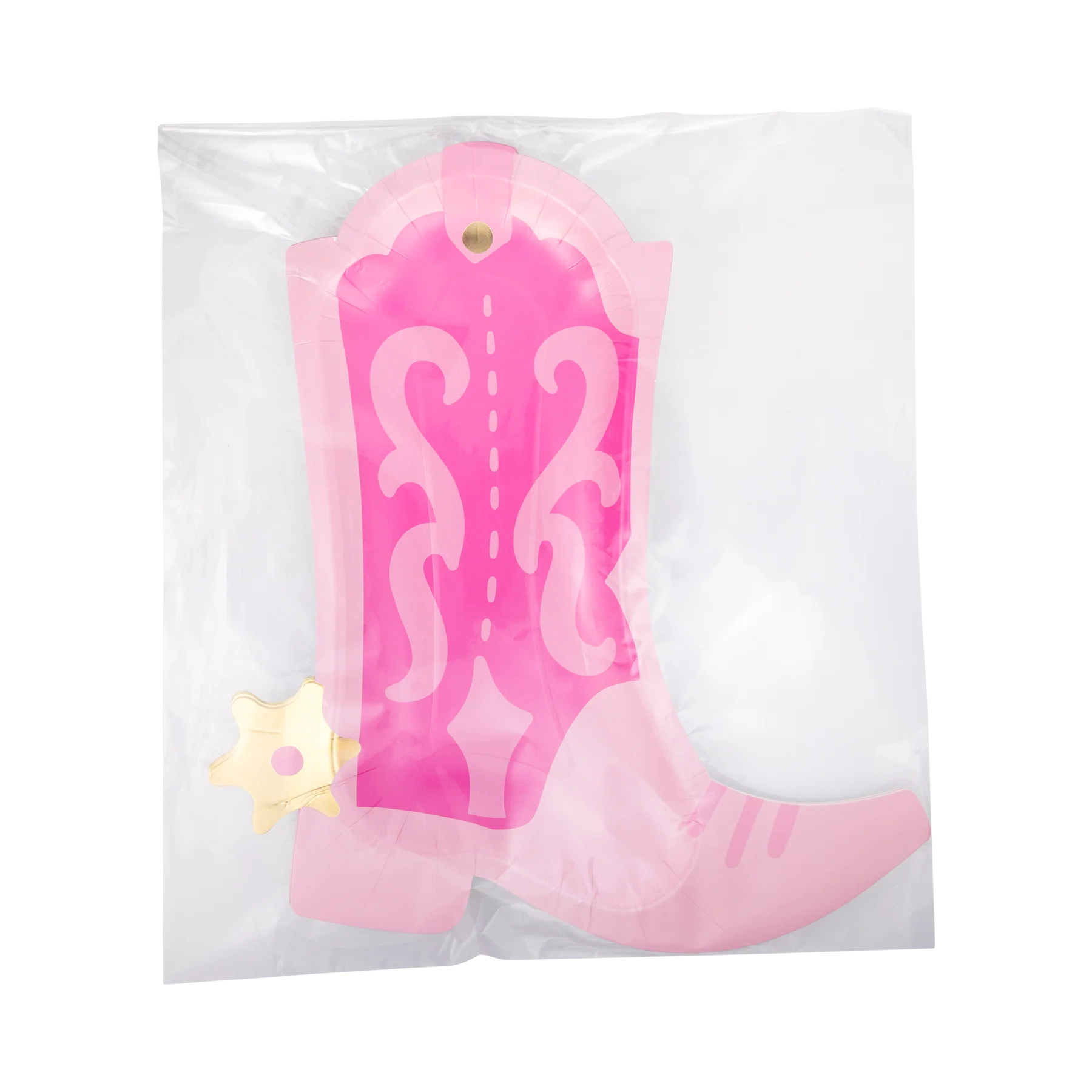 Cowgirl Pink Boot Shaped Plate