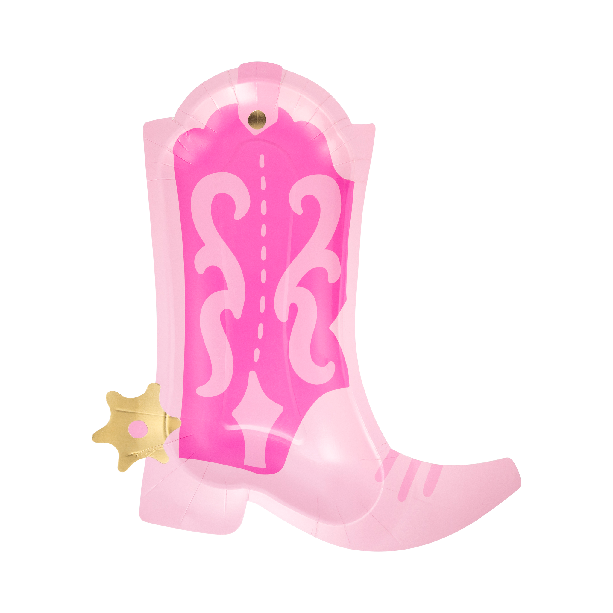 Cowgirl Pink Boot Shaped Plate