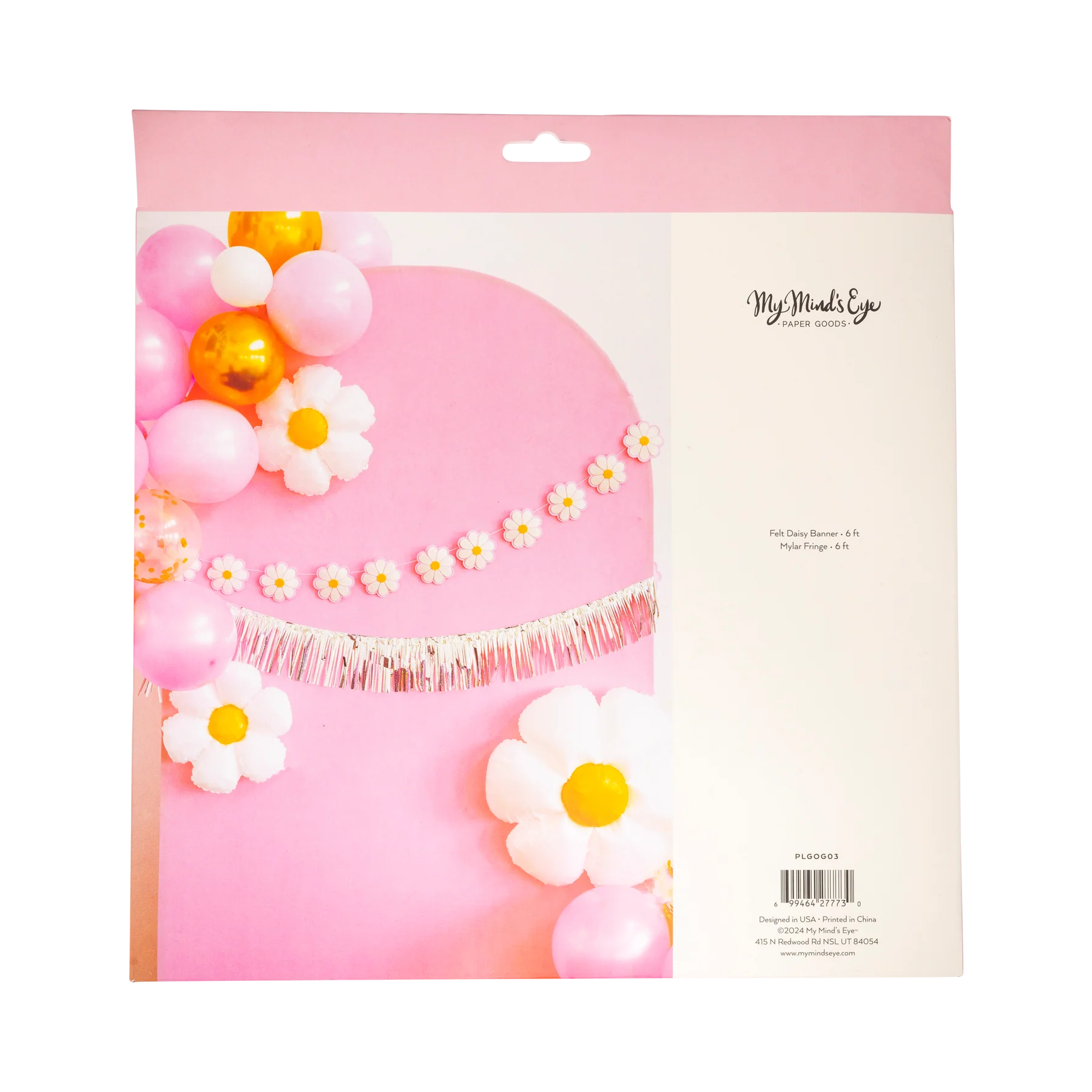 Disco Daisy Puffy Felt Banner Set