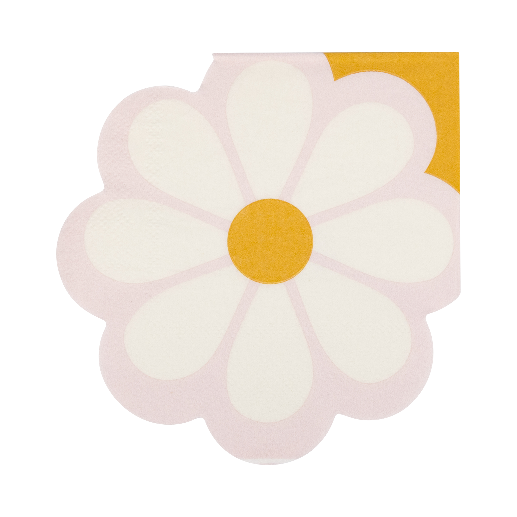 Disco Daisy Shaped Cocktail Napkin