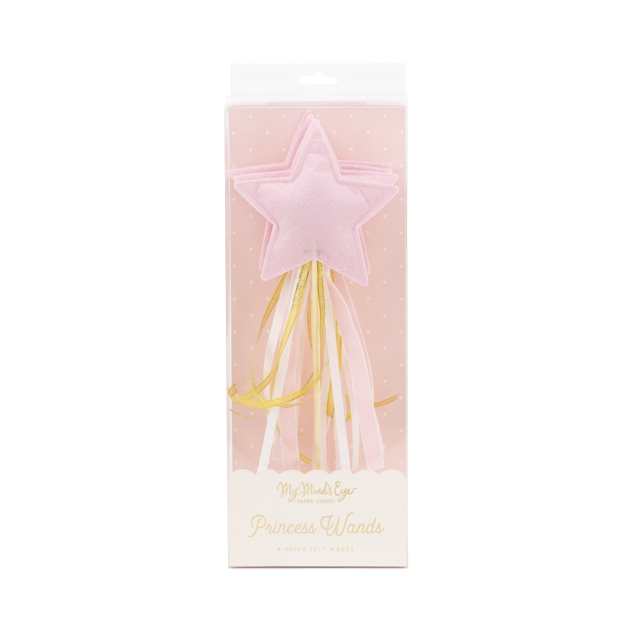 Princess Puffy Felt Wand Set