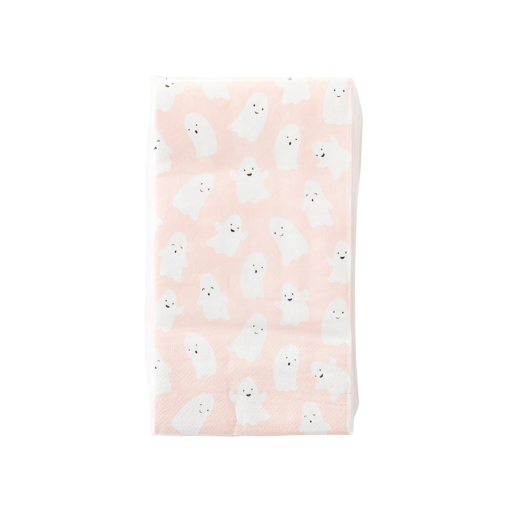 Scattered Pink Ghosts Paper Dinner Napkin