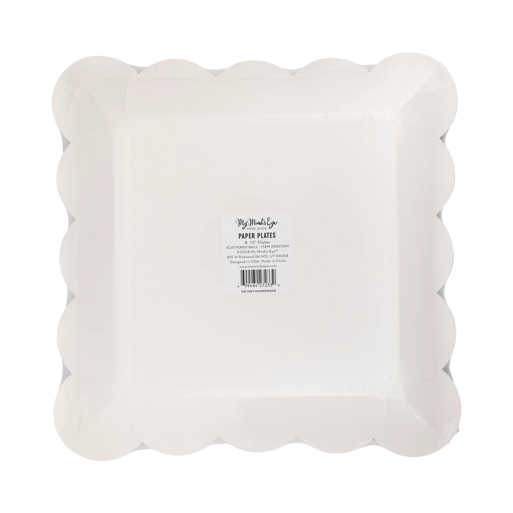 Scattered Soccer Ball Paper Plate