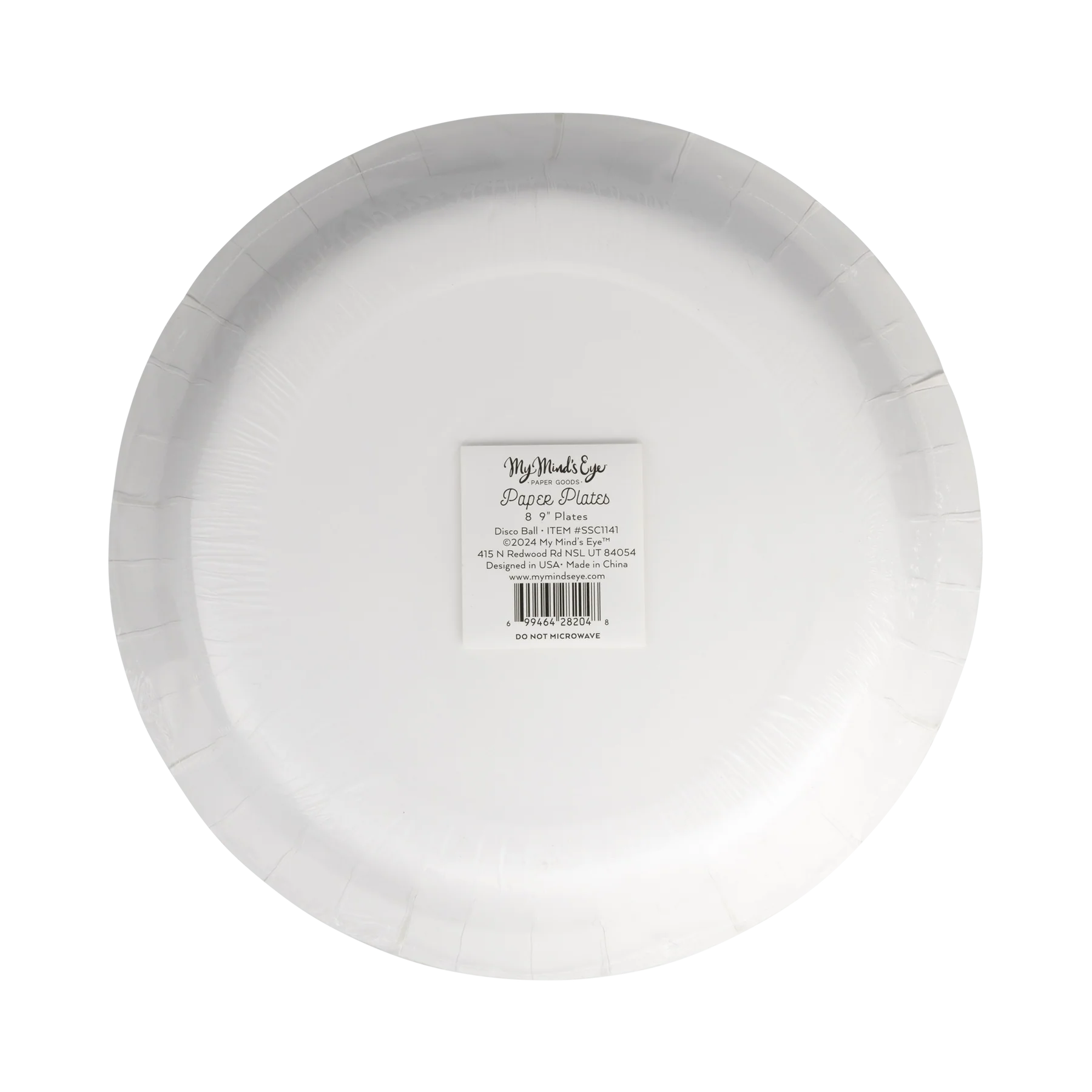 Silver Disco 9" Plate