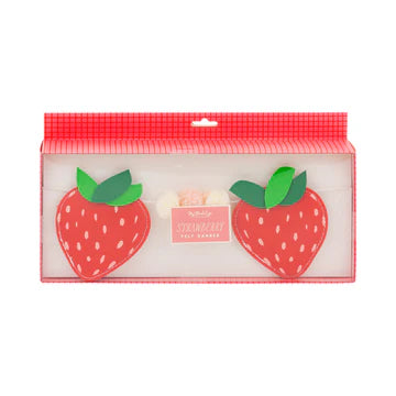 Felt Strawberry Banner