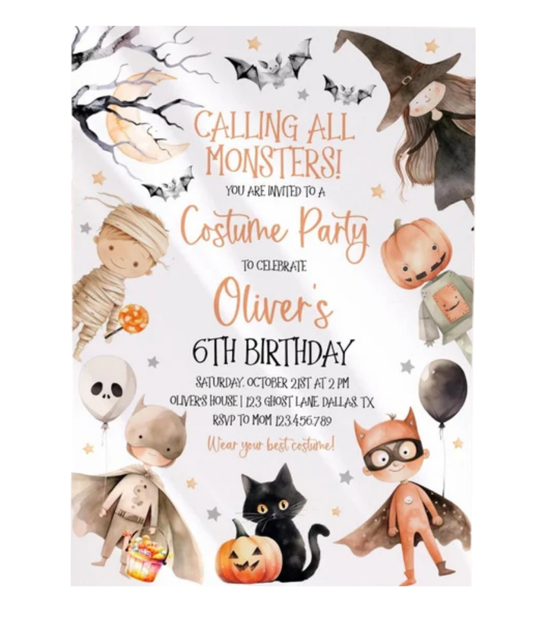 Digital Halloween Invitation #3