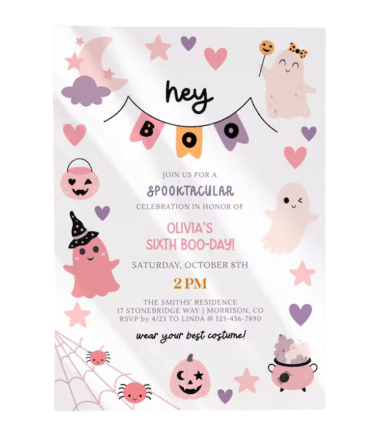 Digital Halloween Invitation
