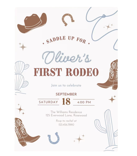 Digital Western Invitation #3