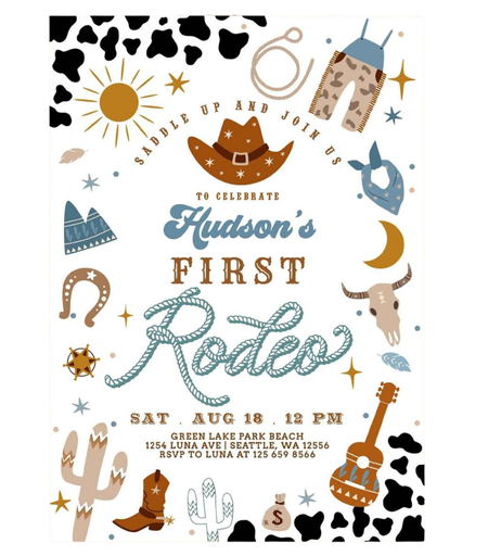 Digital Western Invitation #4
