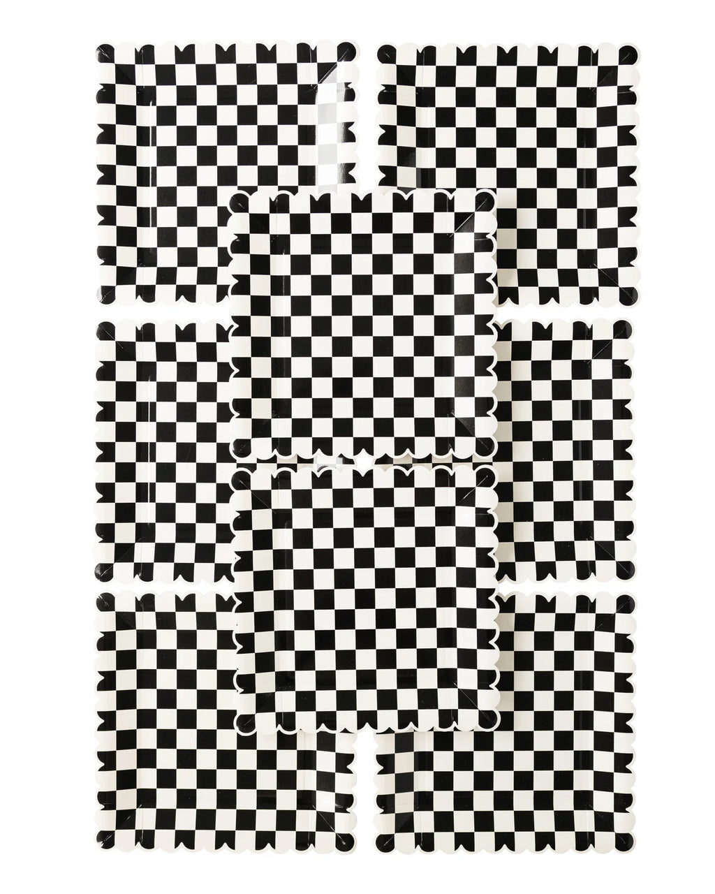 Party More Checkered Paper Plate