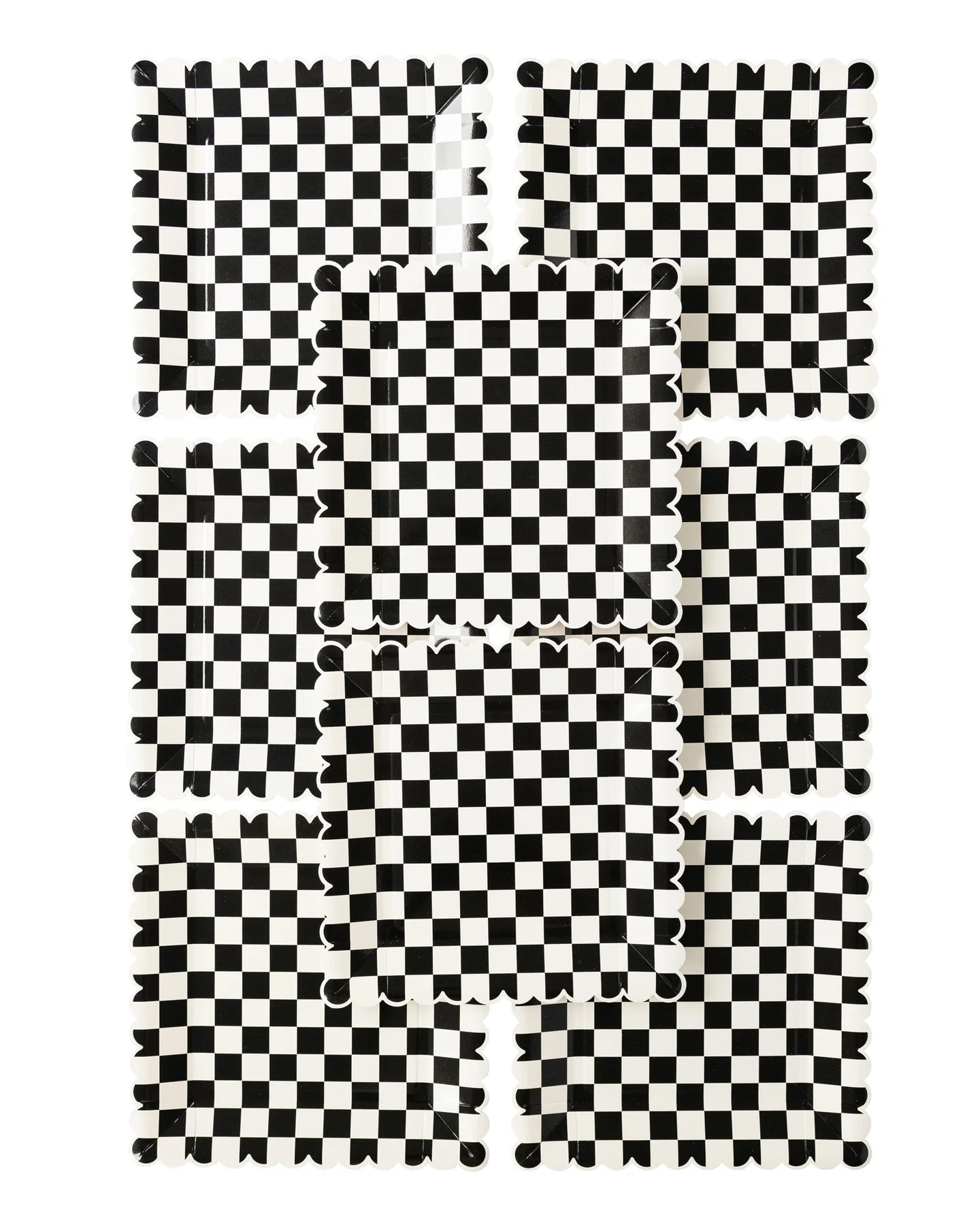 Party More Checkered Paper Plate
