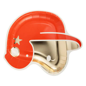 Baseball Helmet Shaped Paper Plate