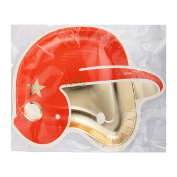 Baseball Helmet Shaped Paper Plate