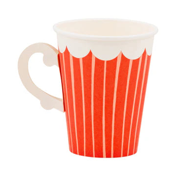 Christmas Striped Cup with Handle