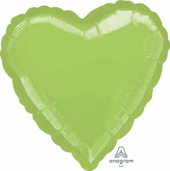 Lime Green Heart Balloon
