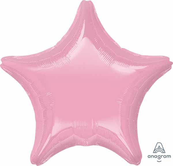 Pink Star Balloon 19"