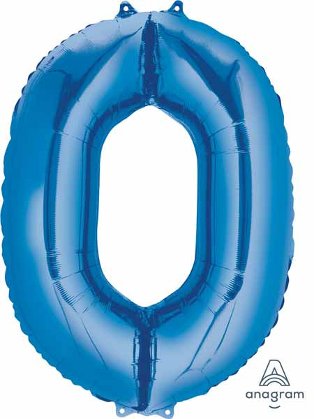 Blue Number Ballons
