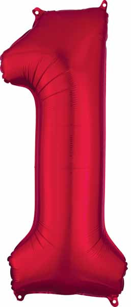 Red Number Ballons