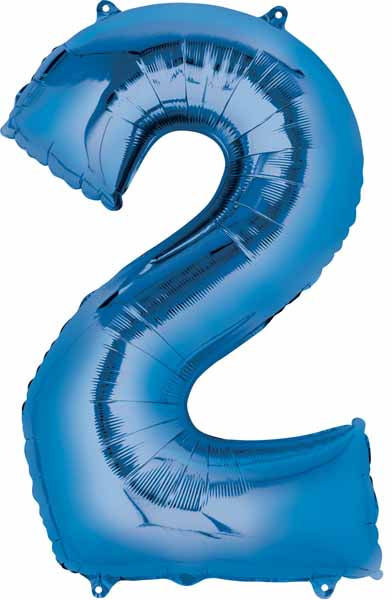 Blue Number Ballons