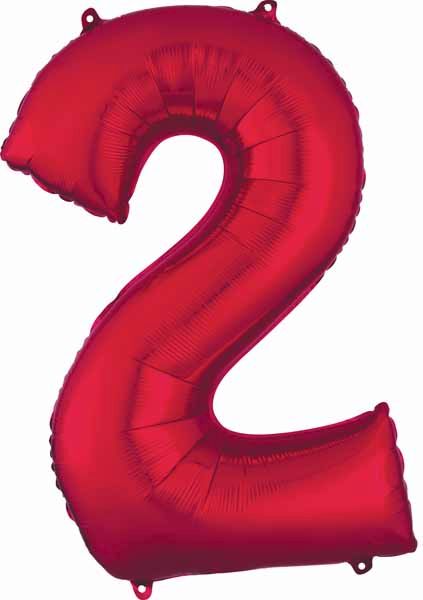 Red Number Ballons