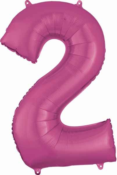 Pink Number Ballons