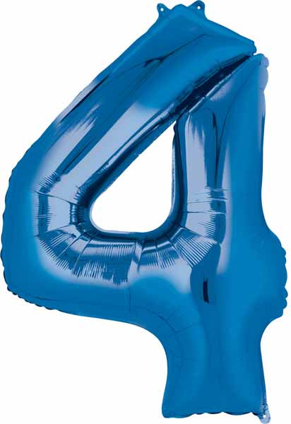 Blue Number Ballons