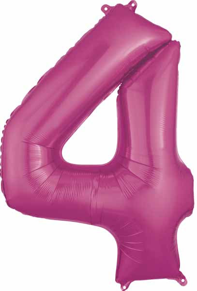 Pink Number Ballons