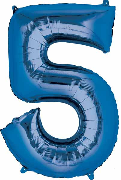 Blue Number Ballons
