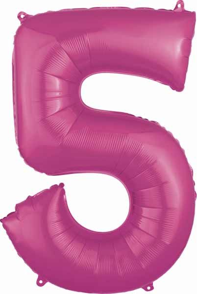 Pink Number Ballons