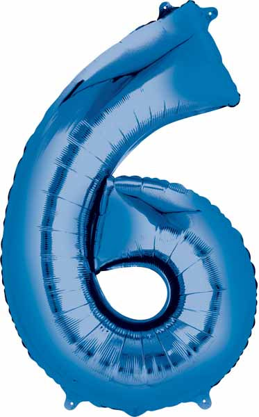 Blue Number Ballons