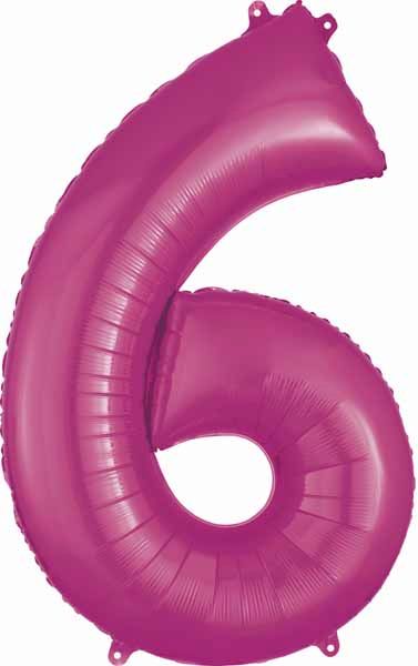 Pink Number Ballons