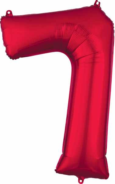 Red Number Ballons