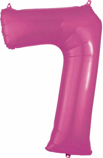 Pink Number Ballons