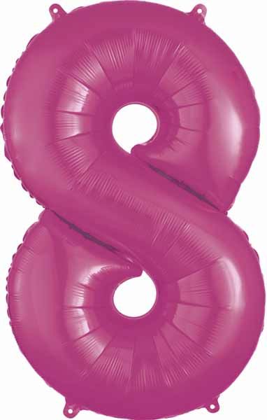 Pink Number Ballons