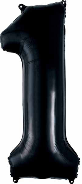 Black Number Ballons