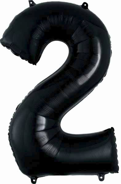 Black Number Ballons