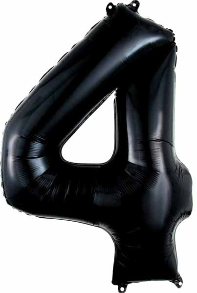 Black Number Ballons