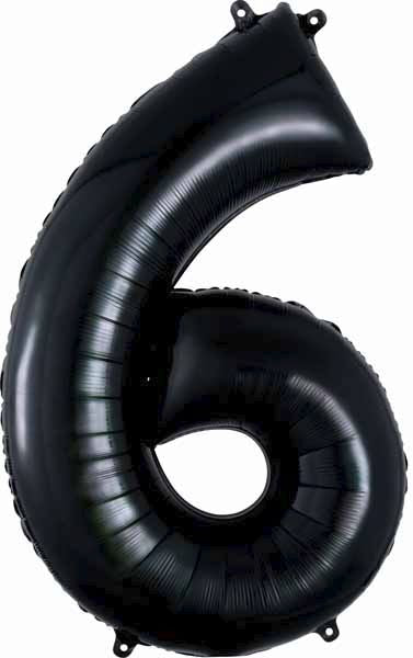 Black Number Ballons