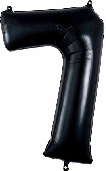 Black Number Ballons